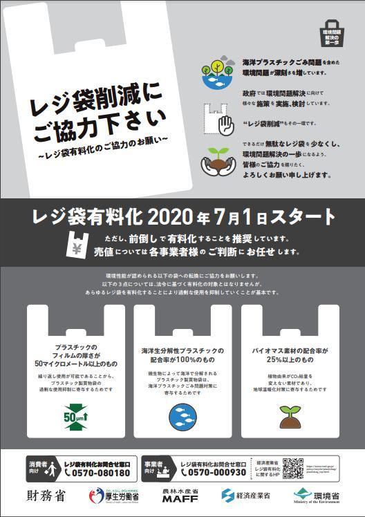 レジ袋の有料化スタート