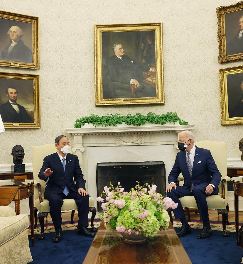 バイデン米大統領と初の首脳会談が行われる