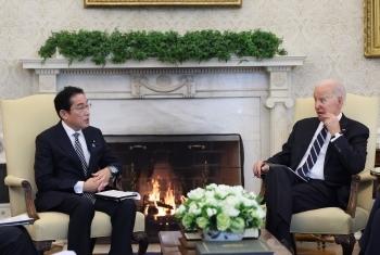 日米首脳会談が開かれ、日米同盟強化の方針で一致