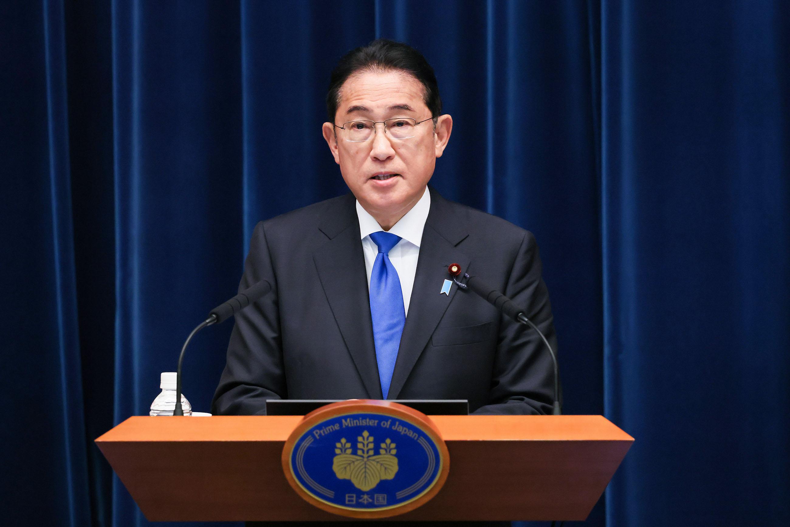 岸田首相が総裁任期満了で退陣する意向を表明